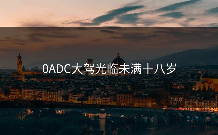 0ADC大驾光临未满十八岁