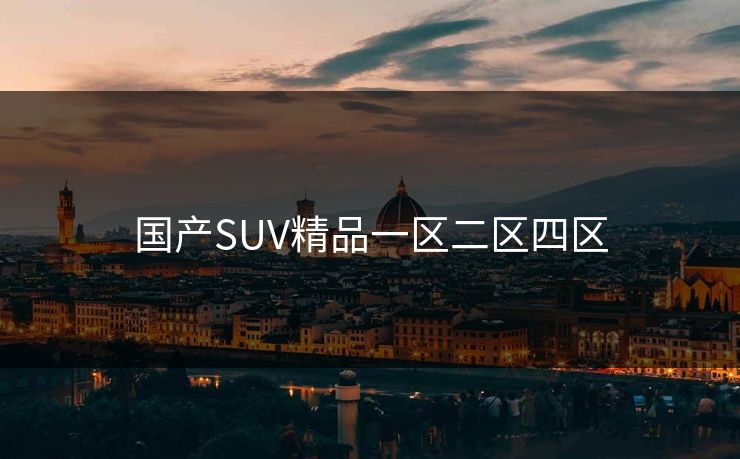 国产SUV精品一区二区四区