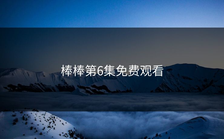 棒棒第6集免费观看